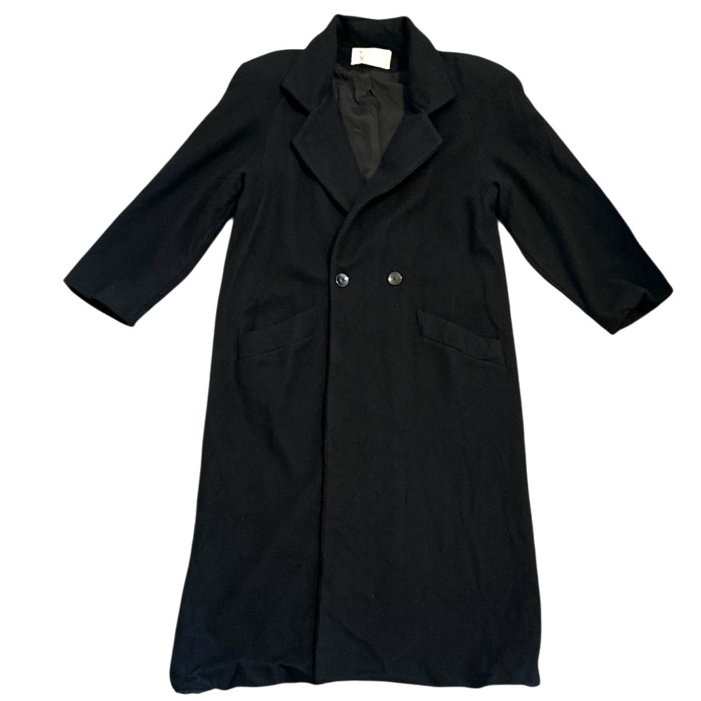 Vintage Stephanie Matthews long wool trench - size large 16